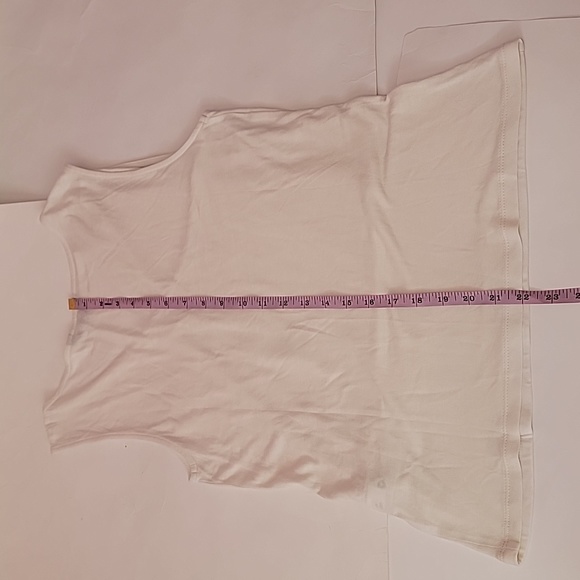 Banana Republic Factory  Wrap V-Neck white tank  top/ S. - Picture 5 of 8
